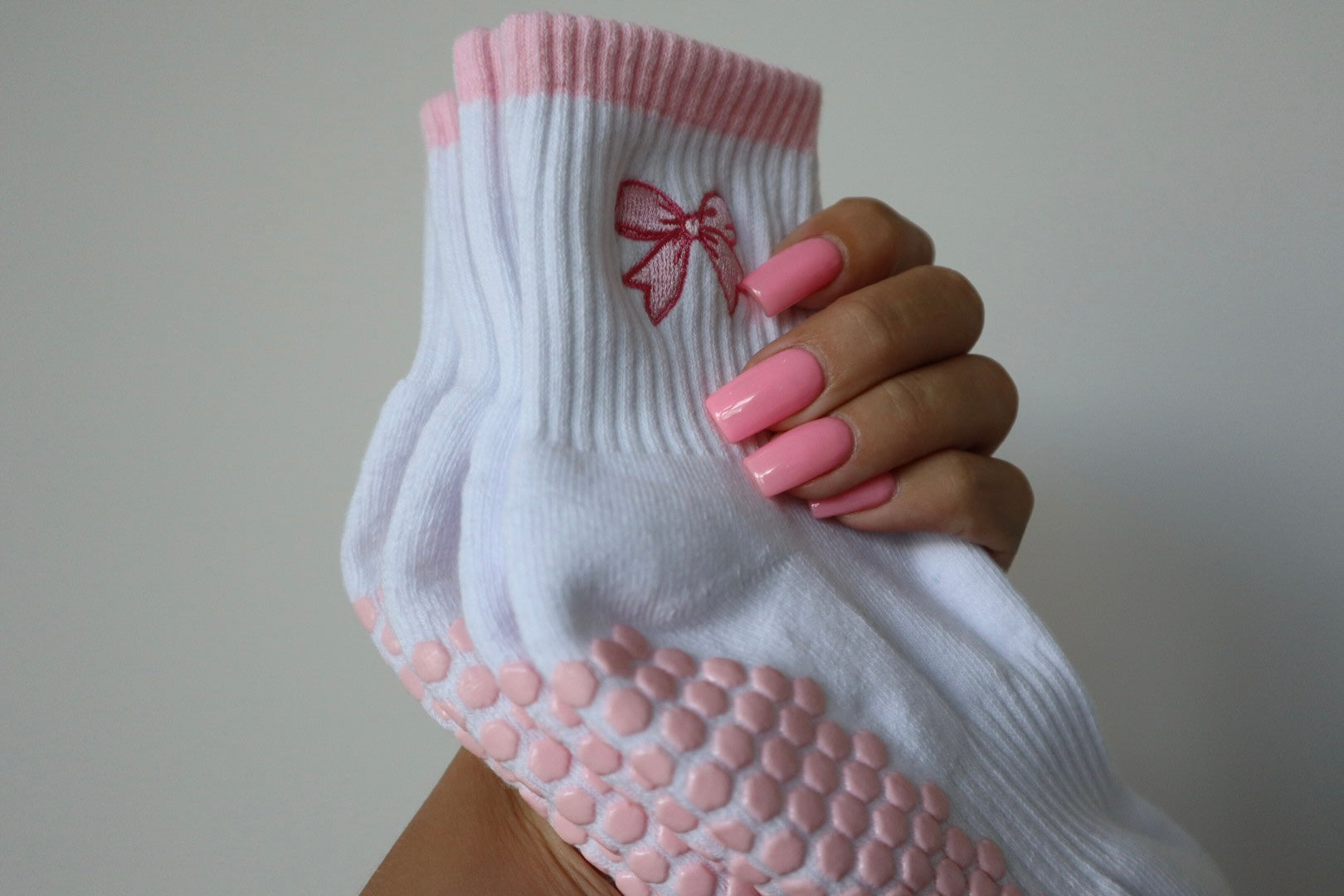 PILATES GRIP SOCKS - BLUSH