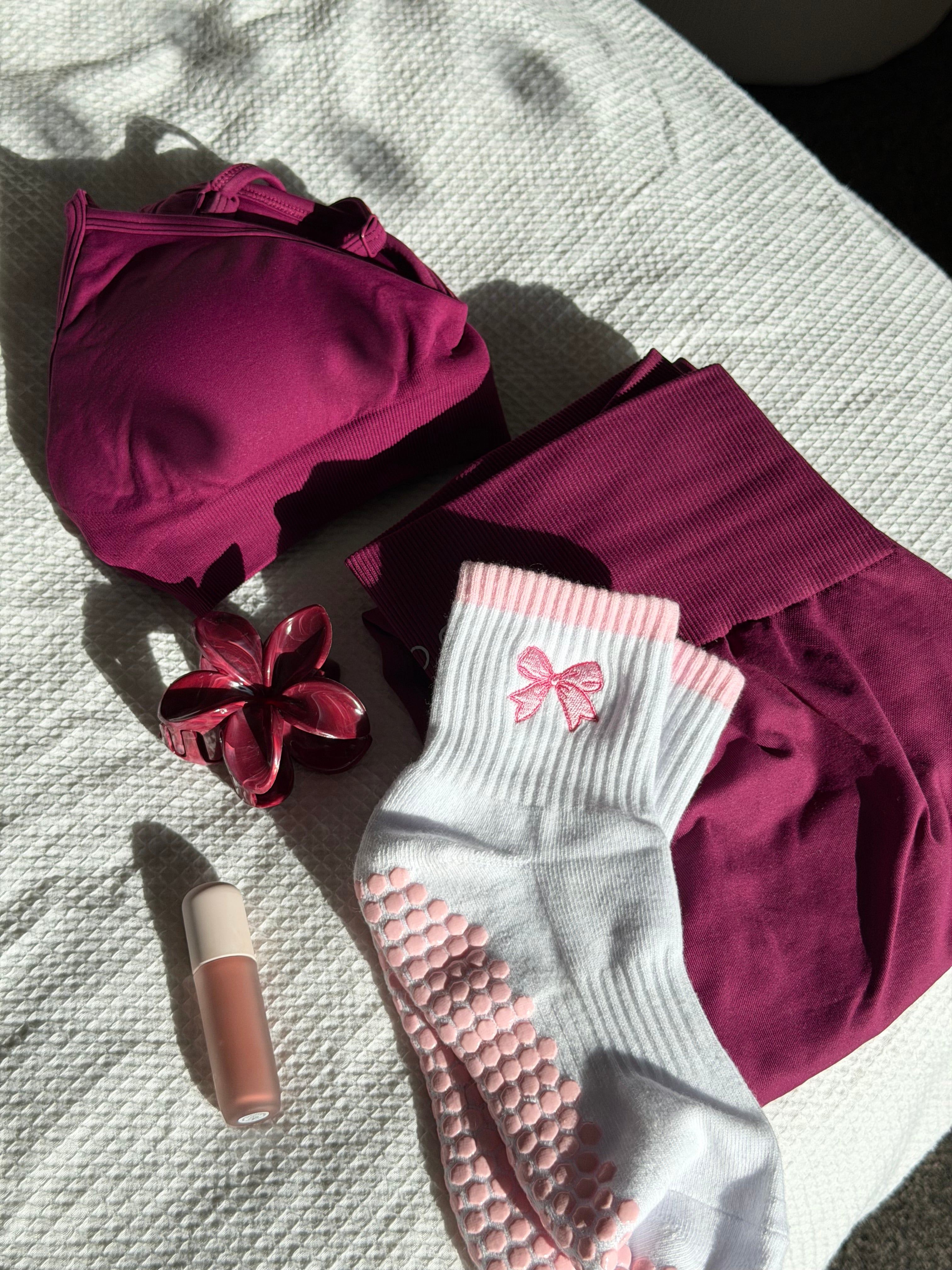 PILATES GRIP SOCKS - BLUSH